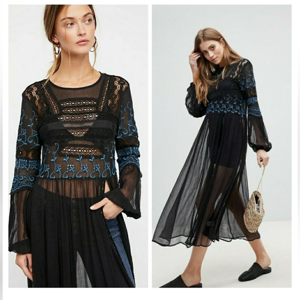 NWOT Free People Sweet Sunny Days Gauze Tunic / Dress